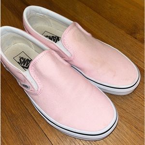 Pink Slip on Vans in Blushing/ True White
